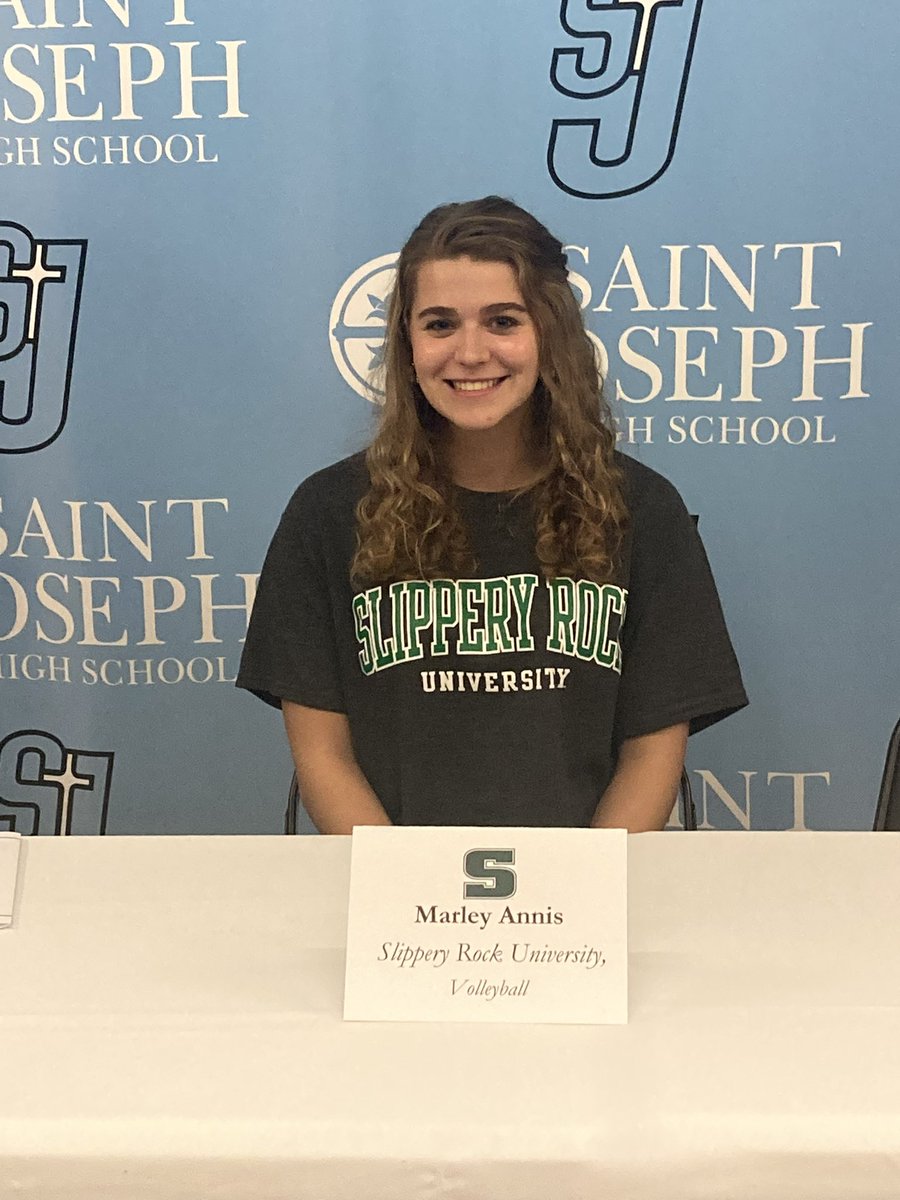 Congratulations to Marley Annis on officially signing her National Letter of Intent to continue her education and volleyball career at Slippery Rock University!