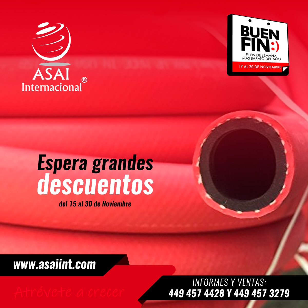 ASAIINTERNACIO1's tweet photo. ¡Pronto conocerás las promociones por #BuenFin que tenemos para ti!
¡Espéralas!
#AsaiInternacional https://t.co/HsSjX8RnC0