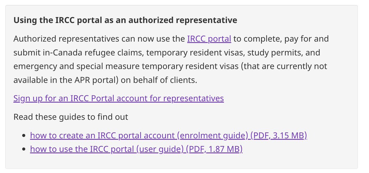 hellomimi's tweet image. Hello, reps!  We can now officially create an IRCC portal account as a representative, I made a quick guide for this process as the official ones did not give all the links we need: bit.ly/IRCCportal4rep
