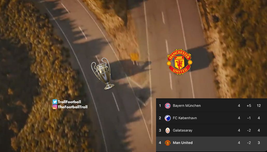 TrollFootball's tweet photo. Ciao Man United 👋 https://t.co/y6bJ4wyAea