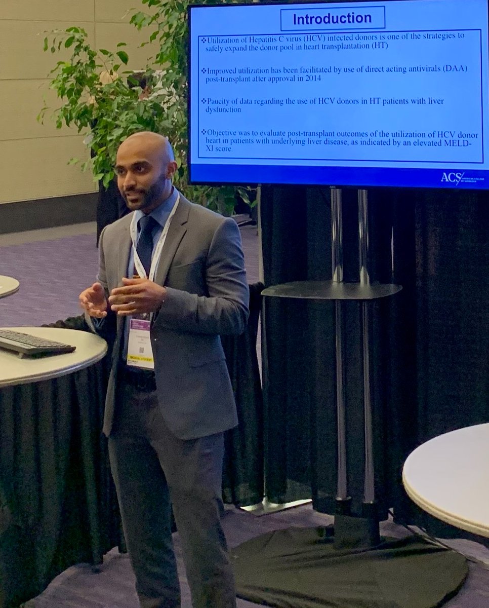 M.D./Ph.D. PMI student Rahim H. presenting at the American College of Surgeons Clinical Congress 2023 in Boston, MA. // #NYMCambassador post from Michelle Carnazza, #NYMC GSBMS Ph.D. Programs // #NYMCGSBMS #gradschool #medicalscience #students #westchester