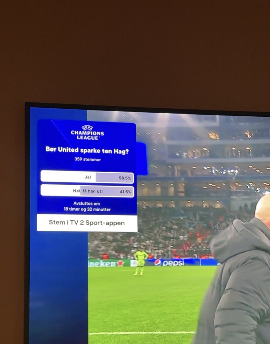 Tror <a href="/tv2sport/">TV 2 Sport</a> får 100% oppslutning om at treneren må byttes etter tap mot CFK i denne undersøkelsen #CL #manu
