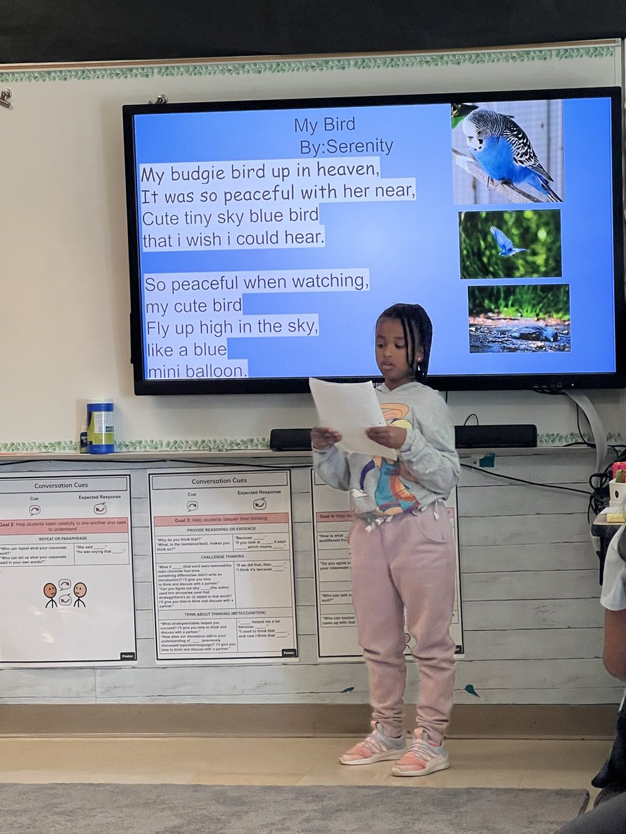 SterlingElemen1's tweet image. Our 4th Graders enjoyed a nice “cafe vibe” while they read aloud their #Module1 Performance Tasks! These poets crushed it! ☕️ 👏🏼 @ELeducation @CharMeckSchools #sterlingpride🐯 #chinupcrownon👑 #4thGrade #poetry