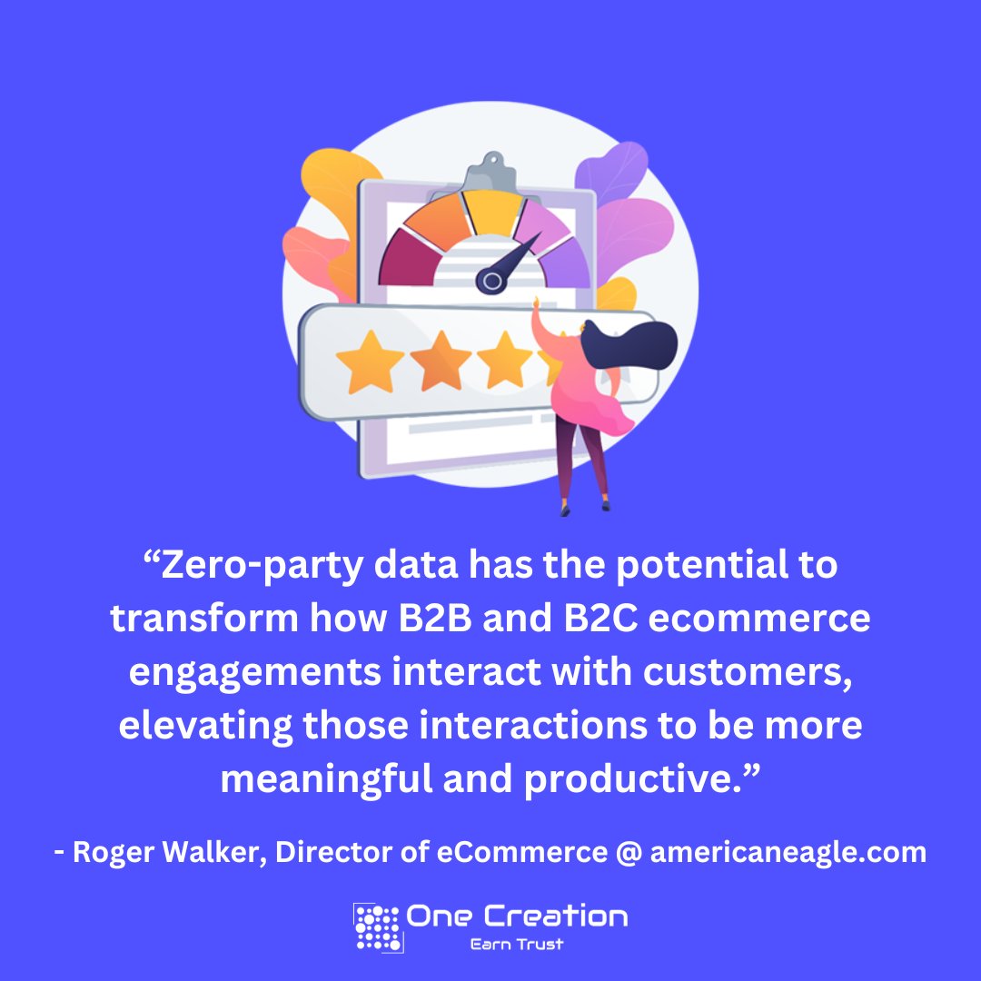 “Zero-party data has the potential to transform how B2B and B2C ecommerce engagements interact with customers, elevating those interactions to be more meaningful and productive.”

Fantastic take from Roger Walker at <a href="/_Americaneagle/">Americaneagle.com</a> on how #ZeroPartyData can impact your business.