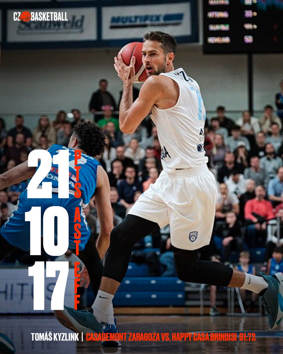 Dva 🇨🇿 hráči s double-double v dnešních zápasech <a href="/FIBAEuropeCup/">FIBA Europe Cup</a> 🏀 Gratulujeme <a href="/palyzalukas/">Lukáš Palyza</a> a <a href="/TKyzlink/">Tomas Kyzlink</a> 💪 #rvisejakolev