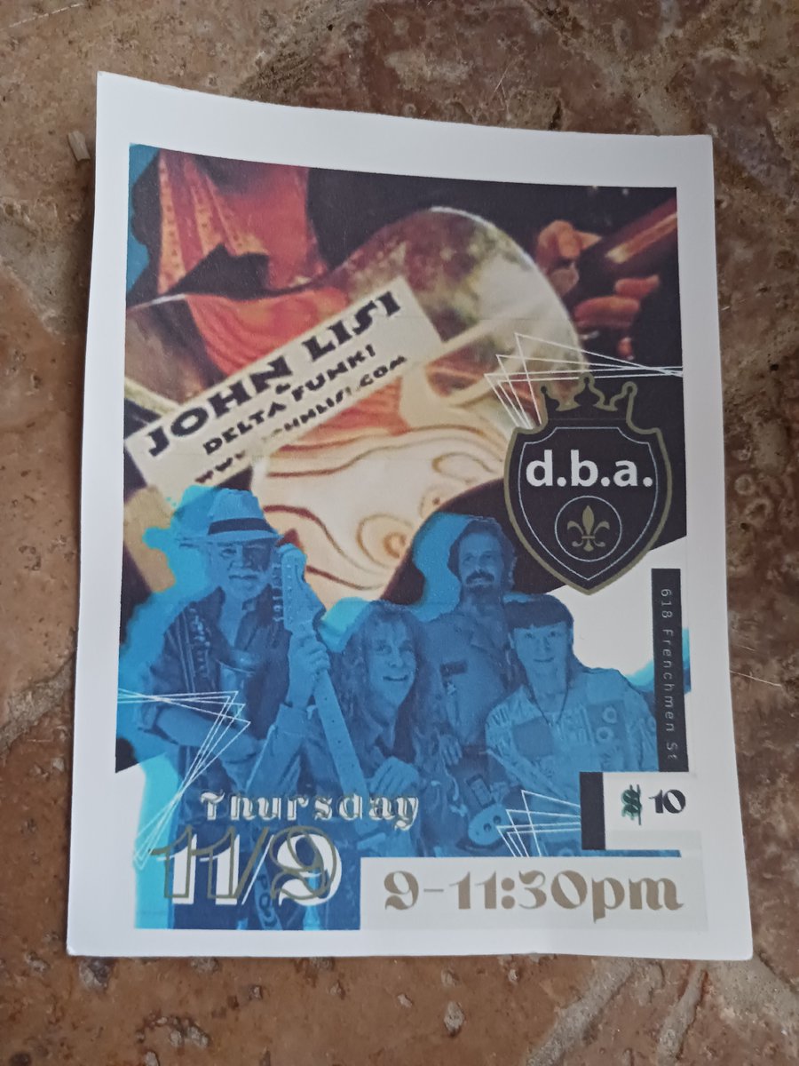 Sloane-Boekbinder (@slboekbinder) on Twitter photo Tomorrow in #NOLA #NewOrleans
@DeltaFunkNOLA ! at <a href="/dbaneworleans/">d.b.a. New Orleans</a>
#supportlocalmusic #supportlivemusic #SupportLocalBusinesses 💗🎼💗 Tomorrow in #NOLA #NewOrleans
@DeltaFunkNOLA ! at <a href="/dbaneworleans/">d.b.a. New Orleans</a>
#supportlocalmusic #supportlivemusic #SupportLocalBusinesses 💗🎼💗