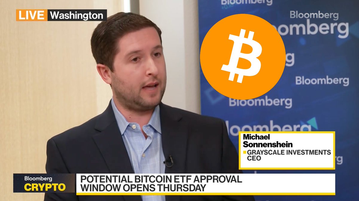 JUST IN: Grayscale CEO says "we're continuing to have dialogue with the SEC and we remain optimistic that we will get through any final hurdles" for their spot #Bitcoin ETF.