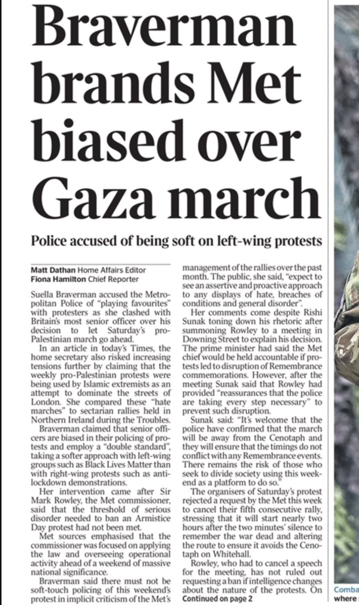 Hate Secretary, Suella Braverman is still desperate to get sacked, by the looks of things She claims the Met is “playing favourites” with pro-Palestine protesters #Newsnight