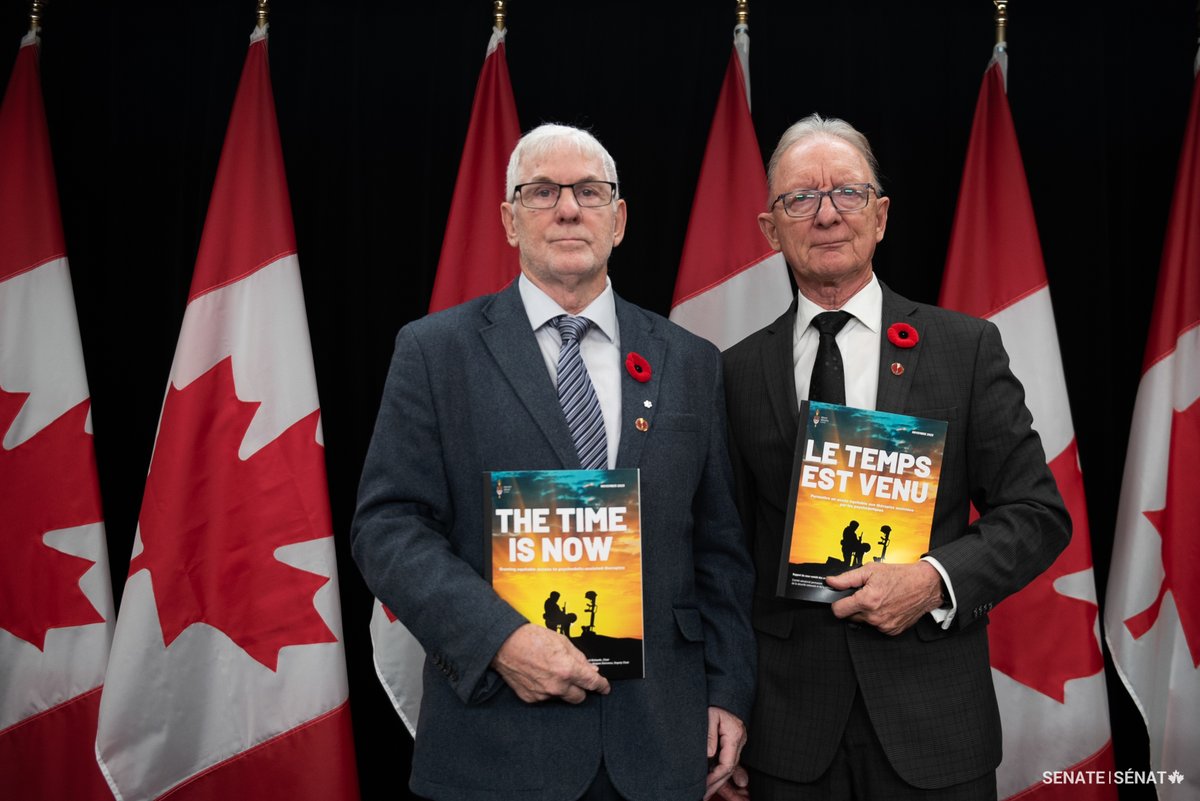 SenatCA's tweet photo. Le Sous-comité des anciens combattants a présenté son rapport sur les thérapies assistées par les psychédéliques pour les vétérans lors d’une conférence de presse. En savoir plus : https://t.co/yW9CsGv7sV
#SenCA #VEAC #Vétérans #Psychédéliques https://t.co/9t5XSf9HO8