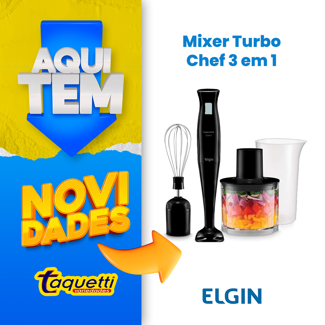 TaquettiVaried1's tweet photo. Novidade 💥 Mixer Turbo Chef 3 em 1 - ELGIN
Mixer, triturador, batedor de ovos ou massas leves
.
.
Na Taquetti Variedades Tem de Tudo!😉

.
.
 #taquettivariedades #temdetudo #Linhares #Sooretama #RioBananal #Taquetti https://t.co/ONesUY9XII
