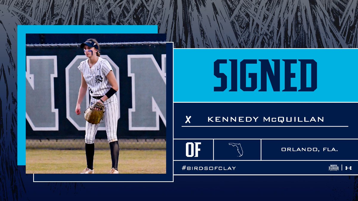 UNF Softball (@ospreysb) on Twitter photo 𝙎𝙄𝙂𝙉𝙀𝘿‼️✍️
Kennedy McQuillan joins the Osprey ‘24 class as one of the top outfielders in the state!
#BirdsOfClay // <a href="/KennedyMcQ16/">Kennedy McQuillan</a> 𝙎𝙄𝙂𝙉𝙀𝘿‼️✍️
Kennedy McQuillan joins the Osprey ‘24 class as one of the top outfielders in the state!
#BirdsOfClay // <a href="/KennedyMcQ16/">Kennedy McQuillan</a>