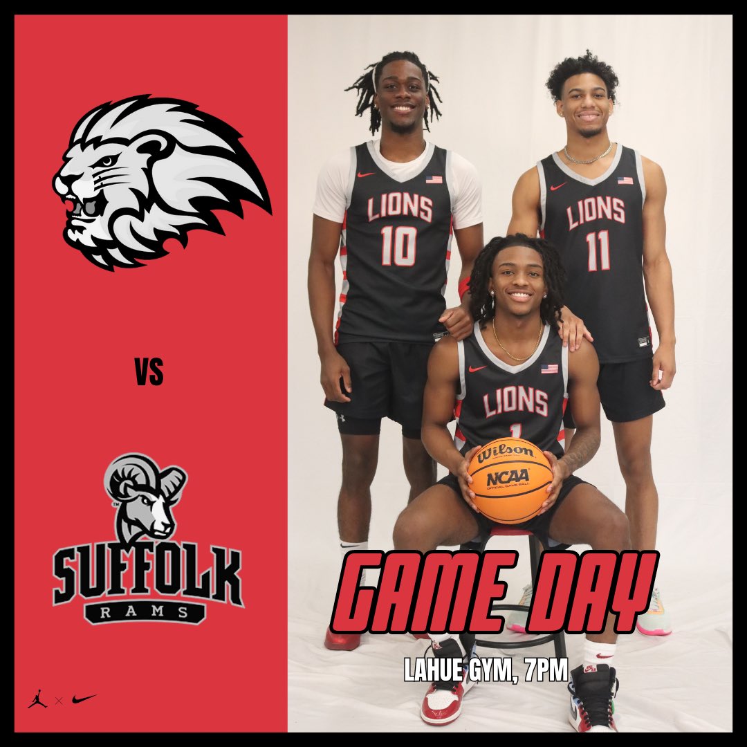 ENCMBB's tweet image. GAME DAY!

ENC Lions vs. SUFFOLK Rams 

⏰ 7 PM

📍Lahue Gymnasium, Quincy, MA

📺 athletics.enc.edu/sports/mbkb/vi…