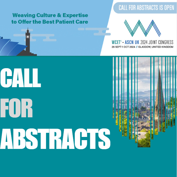 The WCET-ASCN UK 2024 Joint Congress is accepting abstract submissions and we encourage researchers to submit their work for recognition. The deadline for abstract submissions is February 13, 2024, so don't miss this opportunity to showcase your research. wcet-ascnuk2024.com/abstract-submi…