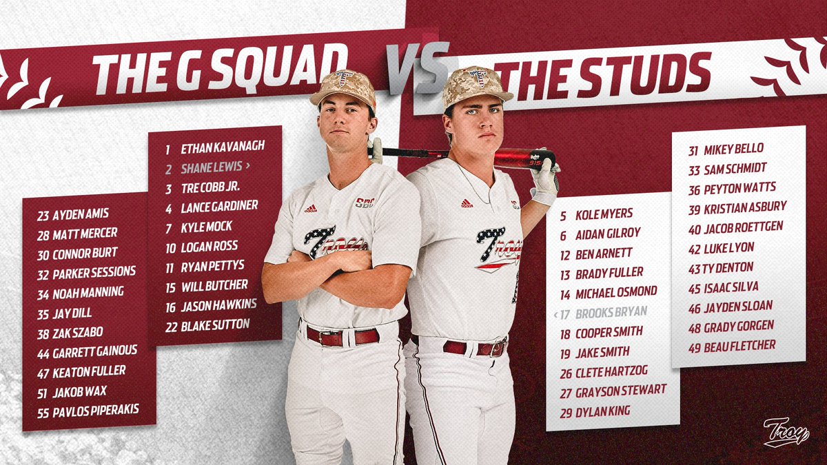 𝘾𝙖𝙧𝙙𝙞𝙣𝙖𝙡  𝘃𝘀. 𝘞𝘩𝘪𝘵𝘦⚔️

First pitch for the third annual Trojan Bowl is set for 4 p.m. at RPF. Be there for the ULTIMATE battle.

#BoysOfTroy 🛡️| #OneTROY ⚔️⚾️