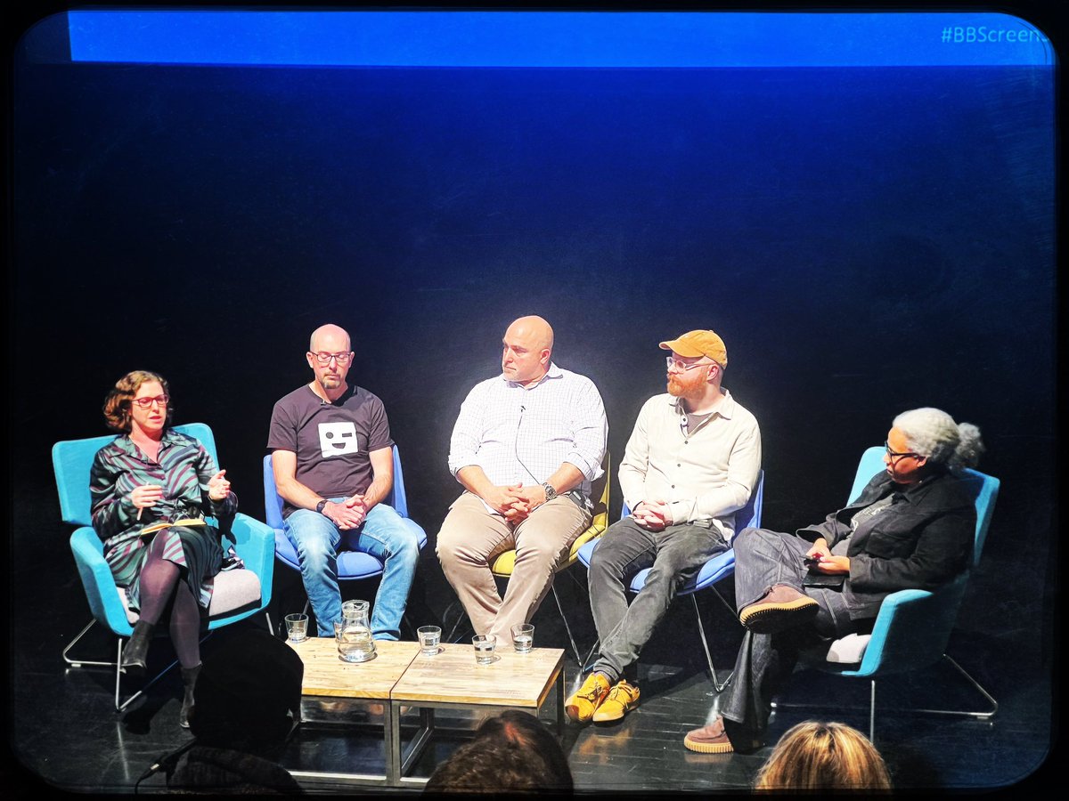 emarco14's tweet photo. Amazing to spend the afternoon at the @UWEBristol @wshed @BristolUni @Arnolfini #BBScreenSummit Fascinating to listen to @UWEBristol staff @veritymcintosh @ErinmaOchu &amp; the fabulous @NancyMedina @PeterBazalgette 
#proud of @charlottecrofts smashing it in @guardian https://t.co/3uwDX1BAdo