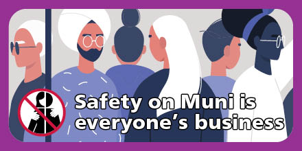 SFMTA_Muni's tweet photo. As #APEC2023SF comes to San Francisco this weekend, there could be more crowding than usual on #SFMuni during this huge event.
Keeping #MuniSafe remains our top priority, and we can do it with your help. Report incidents as soon as you can. Learn more at https://t.co/xCSL25hTsI. https://t.co/BkbOStbKFd