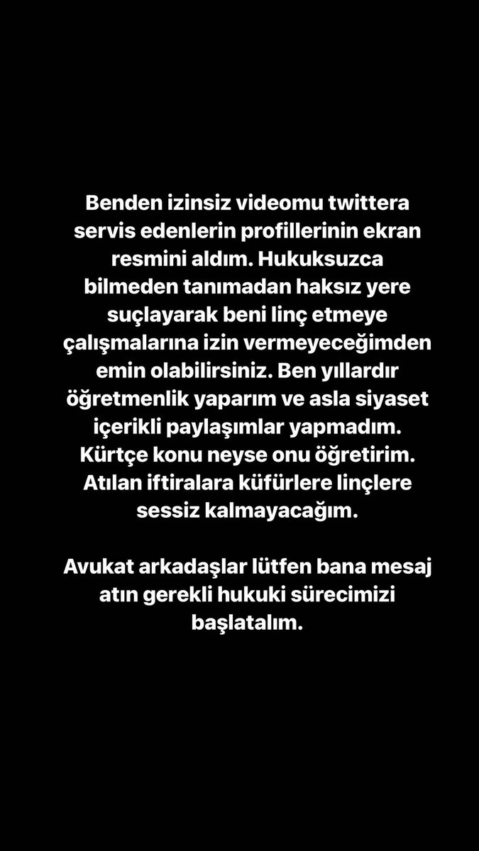 Avukat arkadaşlar bana ulaşırsa sevinirim. Sevgiler. 🌸
