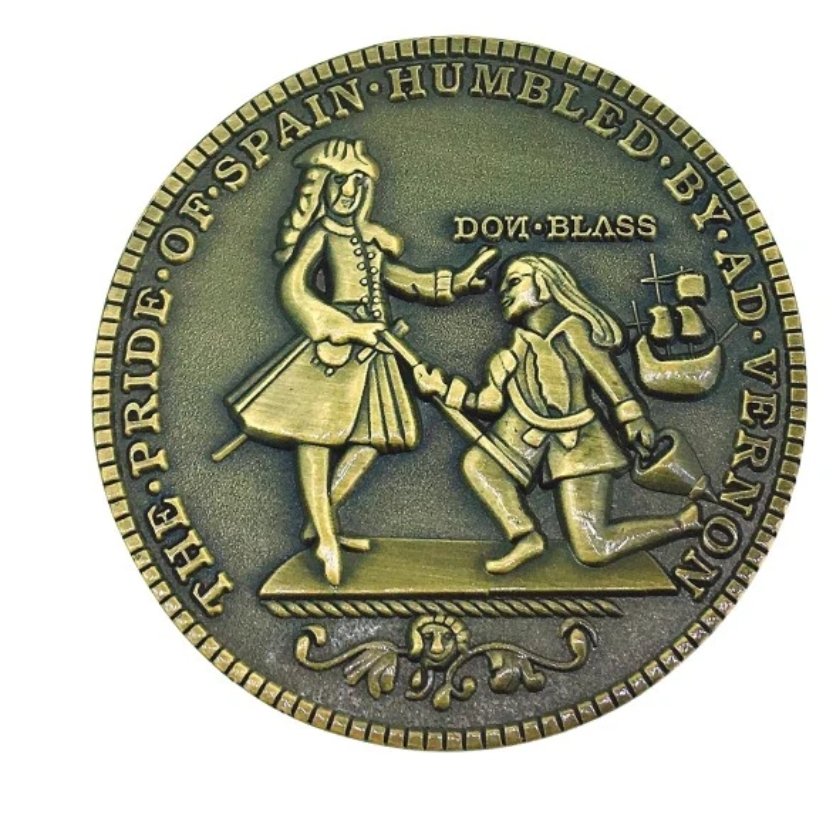 DavidBlazquez5's tweet photo. @HernnCortes Anticiparse en la acuñación de monedas conmemorativas. Eso lo hacen mejor que nadie...como por ejemplo, cuando creyeron que el almirante ingles Vernon iba a conquistar Cartagena de Indias, derrotando a don Blas de Lezo. https://t.co/ZufNDZ1wRR