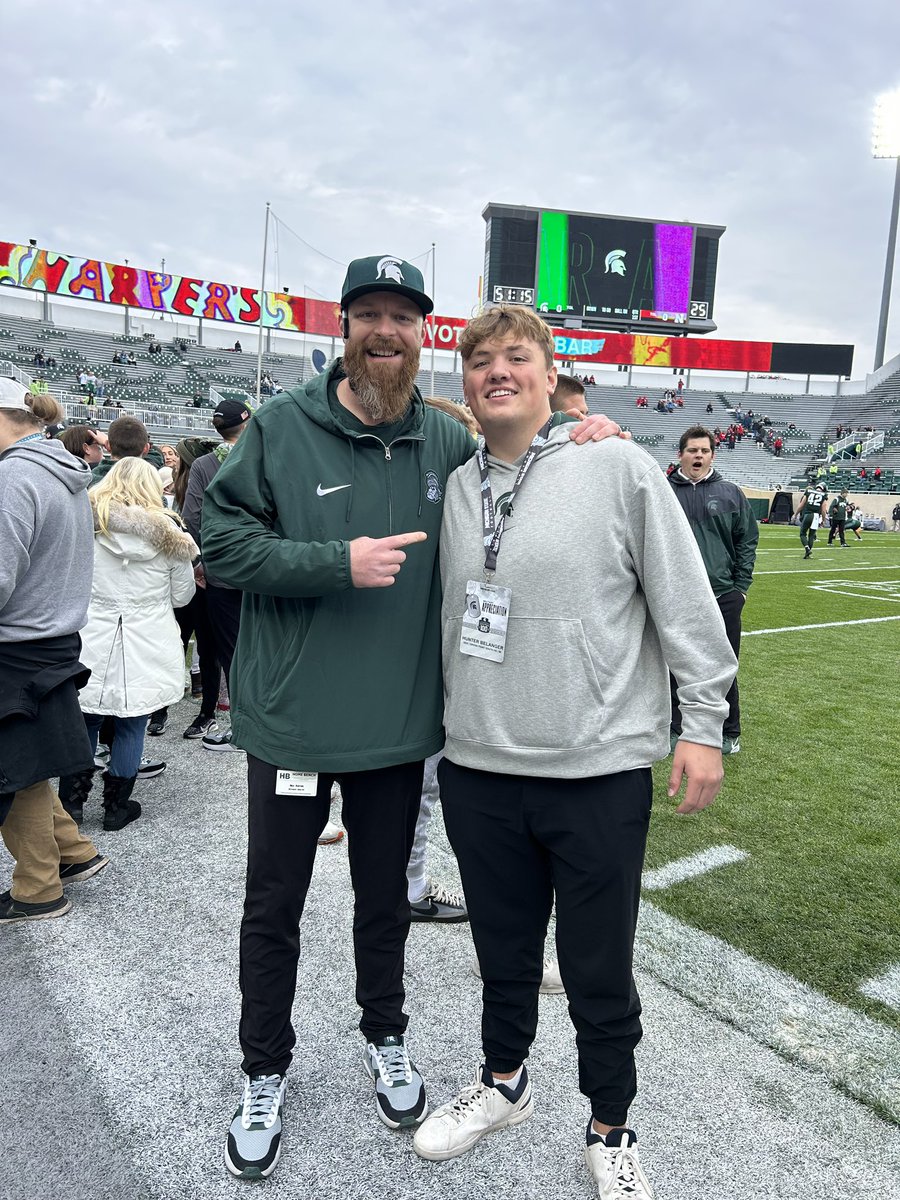 Hunter Belanger (@hunterbelanger) on Twitter photo Had a great time is East Lansing this past weekend <a href="/CoachRuffing/">Nick Ruffing</a> <a href="/MSU_Football/">Michigan State Football</a> Had a great time is East Lansing this past weekend <a href="/CoachRuffing/">Nick Ruffing</a> <a href="/MSU_Football/">Michigan State Football</a>