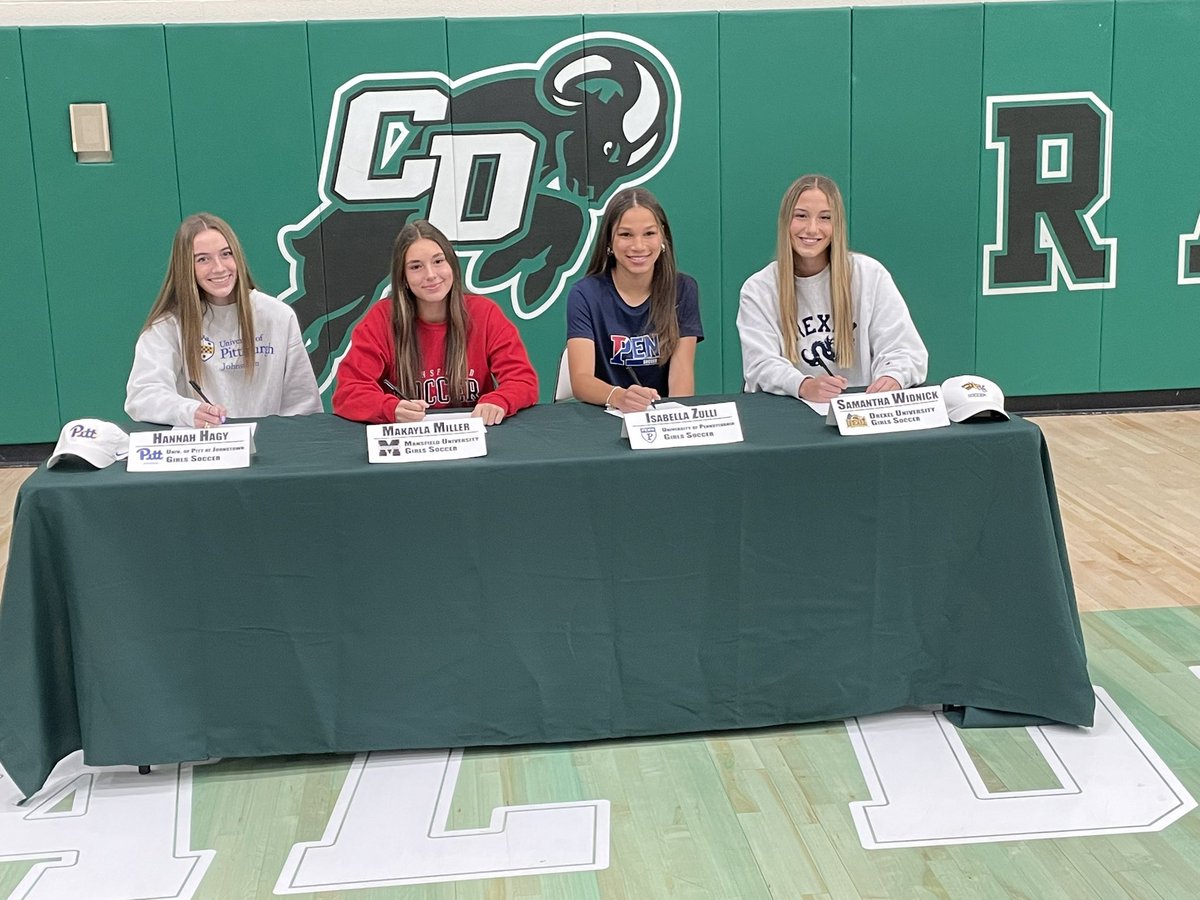 CDAthletics's tweet photo. Congratulations to our student athletes who signed today to play at the next level. https://t.co/VxvvNLYeLI