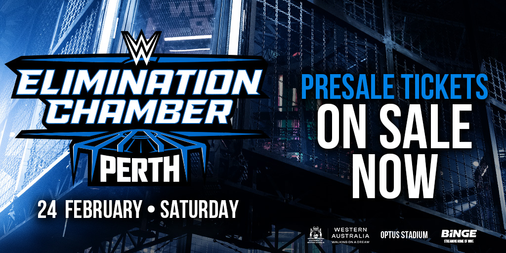 #WWEChamber Perth is coming to @WestAustralia this February! Presale tickets are on sale NOW! 🎟️: ms.spr.ly/60169CWAj