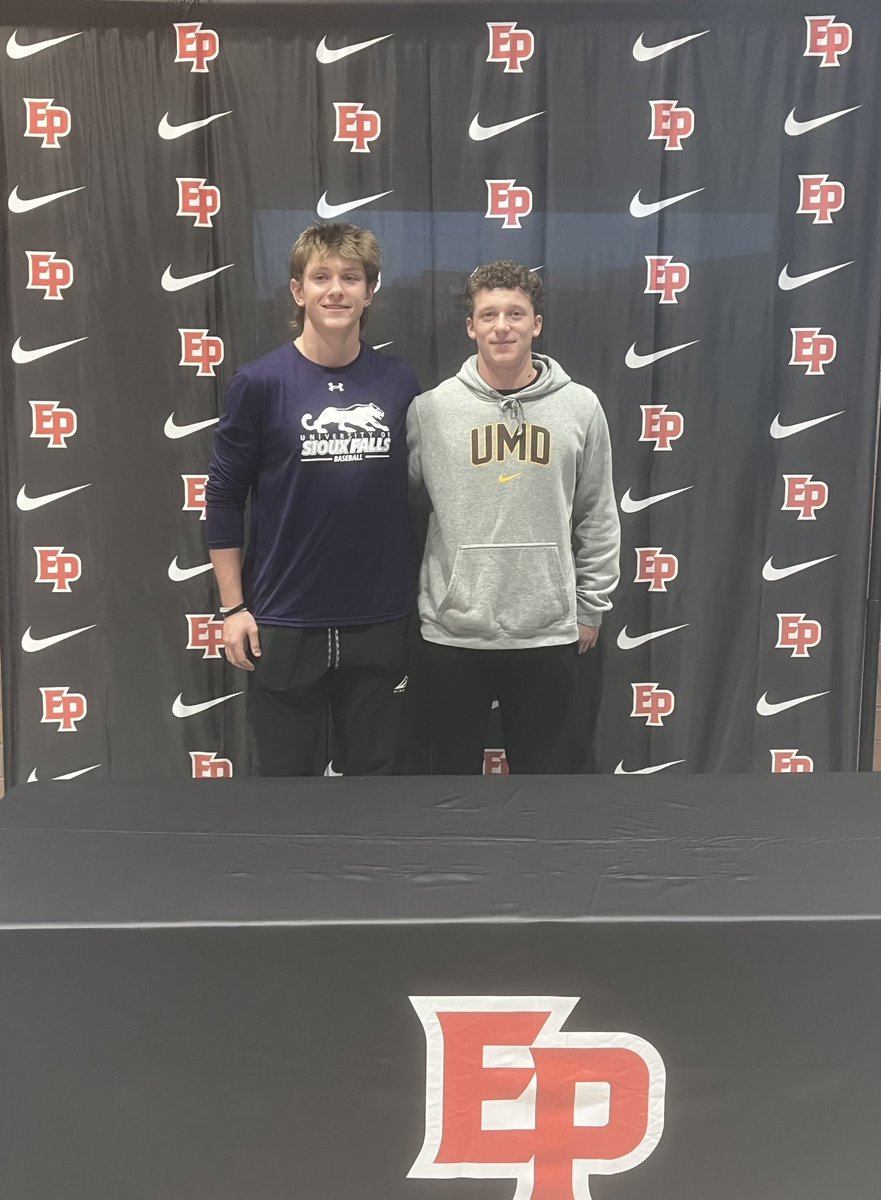 Congratulations to Zach Peta (Sioux Falls) and Nick Thompson (Minnesota-Duluth) on signing their NLI today! Both schools are getting amazing young men and players.