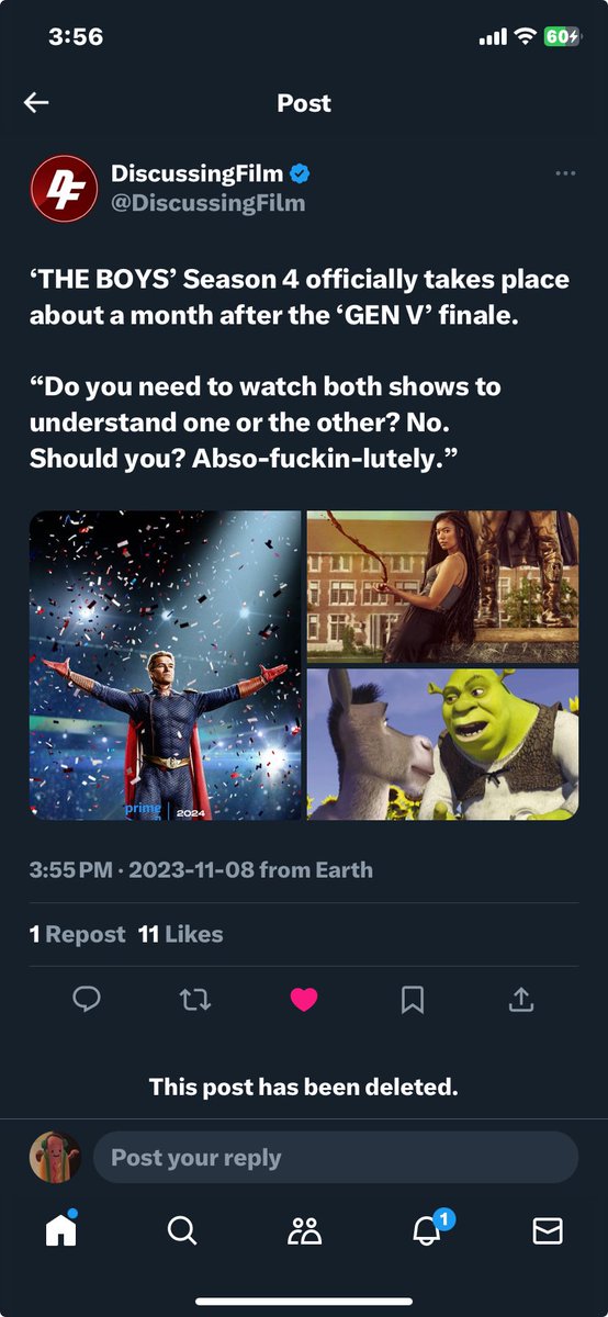 _JaydenSchmidt's tweet photo. @DiscussingFilm Shrek is confirmed in The Boys season 4 https://t.co/sqRapV6Z6J