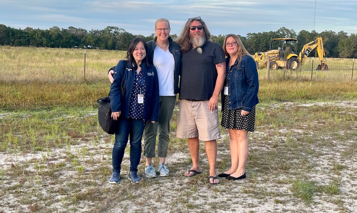 Drs. Yuki Nakayama, V14, Laurence Sawyer, Emily McCobb, V00, VG02, and Dr. Greg Wolfus, V98, represented Cummings School of Veterinary Medicine at @AAVMC’s October Primary Care Veterinary Educators symposium in Gainesville, Florida. [📸: Greg Wolfus]