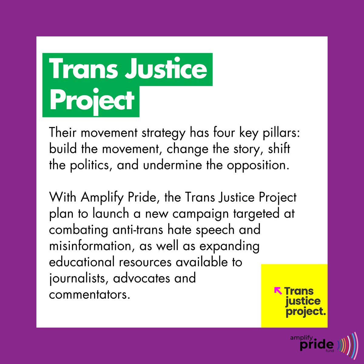 GiveOUT (@giveout_au) on Twitter photo Trans Justice Project is the first national, trans-led campaigning organisation in Australia. TJP is dedicated to building a movement standing up for justice, freedom, and equality for all trans and gender diverse people.
π
<a href="/transjusticeau/">Trans Justice Project</a> Trans Justice Project is the first national, trans-led campaigning organisation in Australia. TJP is dedicated to building a movement standing up for justice, freedom, and equality for all trans and gender diverse people.
π
<a href="/transjusticeau/">Trans Justice Project</a>
