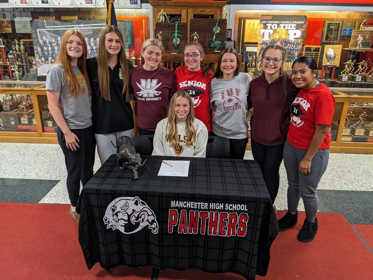 MSC_Manchester's tweet photo. Congratulations to Lauren Gunsett (IUP) and Katie Norris (Walsh) on continuing their soccer career’s.  #NationalSigningDay https://t.co/amEvWNKlFa