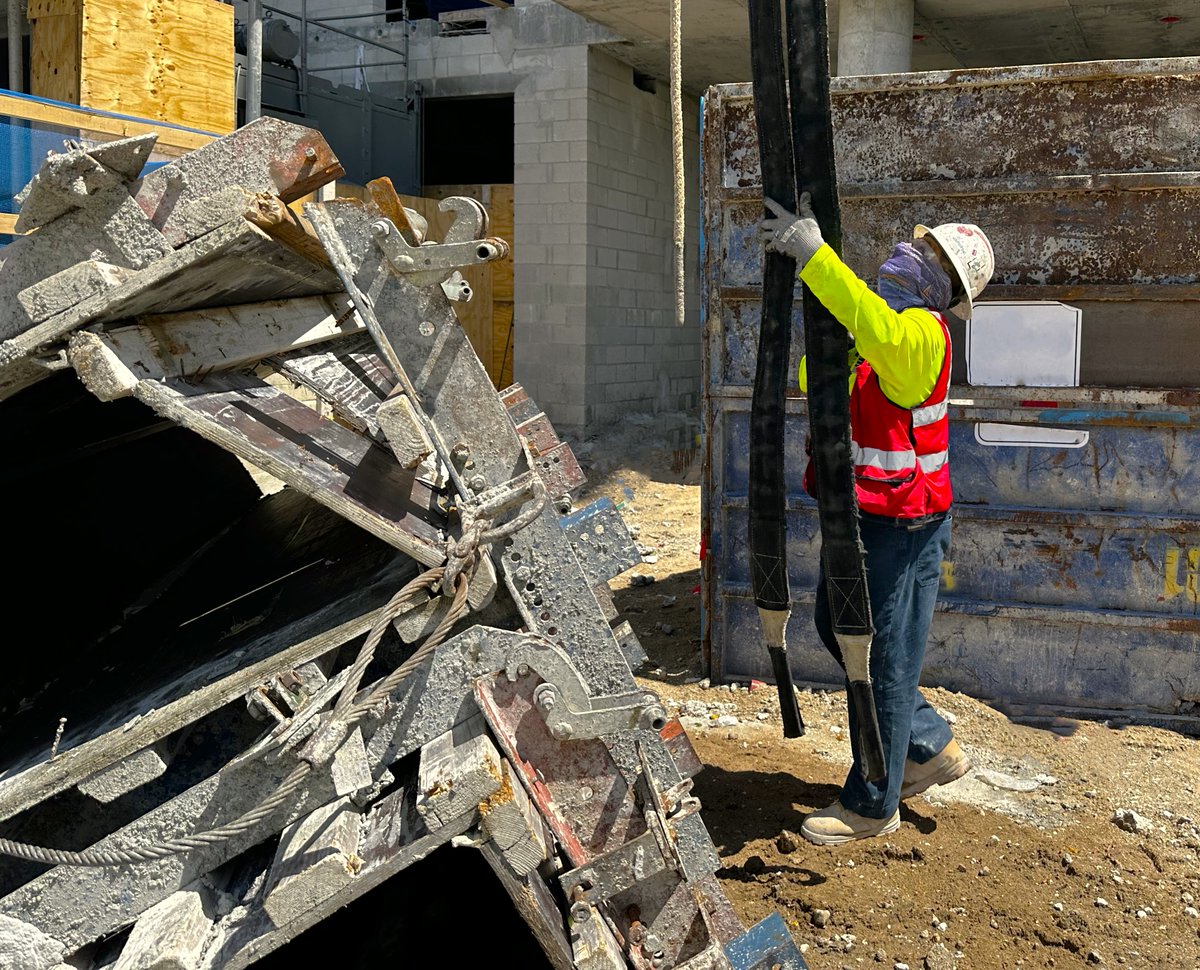 Teamwork and communication are important pieces to moving heavy material and equipment around a #construction jobsite. We are thankful that our employees strive every day to keep our jobsites safe!