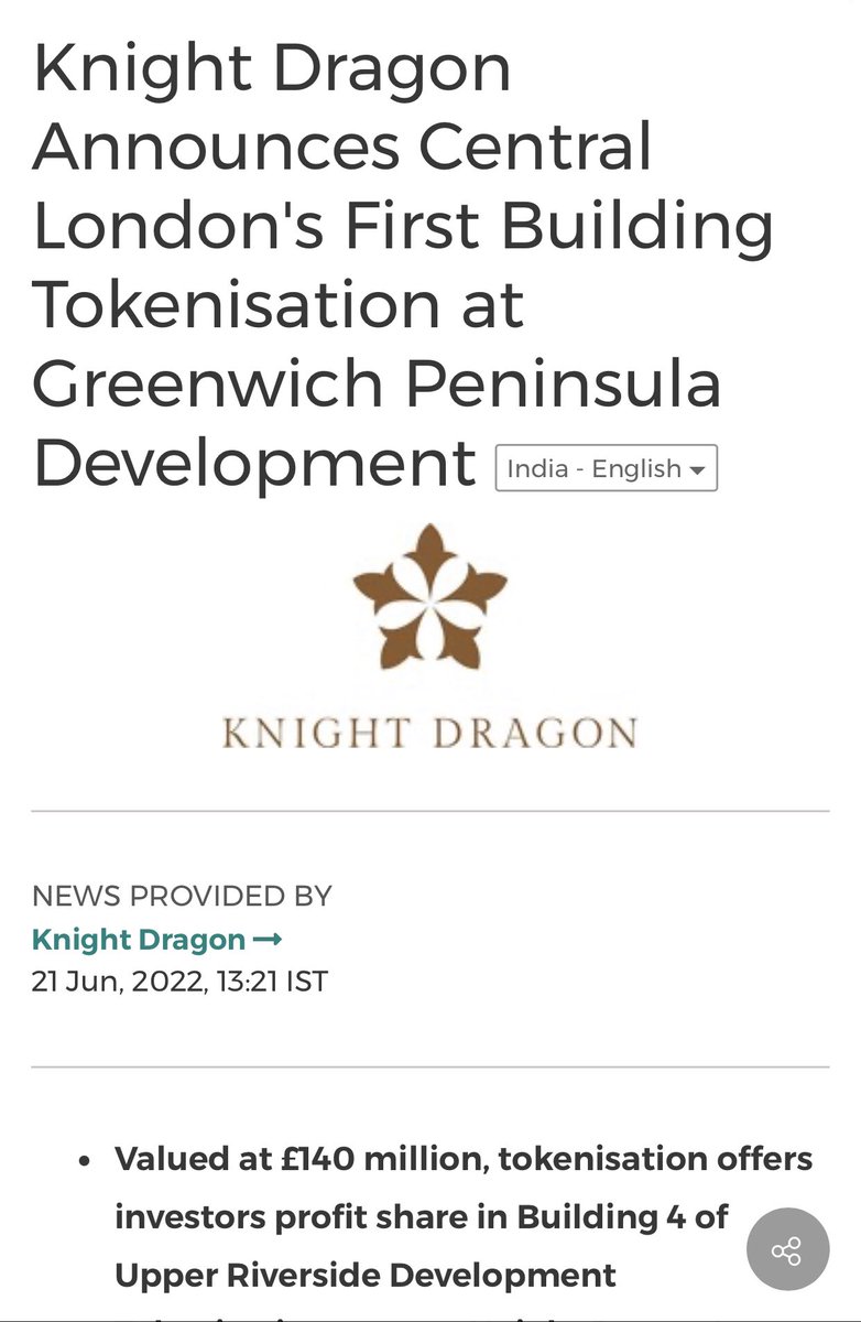 IraultzaileaUK's tweet photo. @uk_tuan @ReDeFi_World In theory. A project like the one from #KnightDragon in #Greenwich could easily see a $KDB4 L2 token linked to L1 #ReDeFi in a similar way to $BAX if it wanted to leverage @getBabb & @ReDeFi_World regulated access to the UK banking & payment network as well crypto https://t.co/3yT2mjhOpp