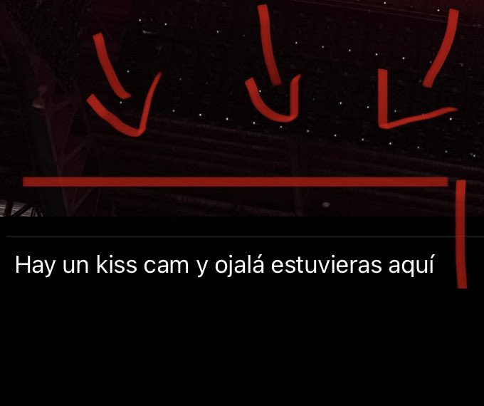 “Hay una kiss cam y ojalá estuvieras aquí” 🥺🫶🥰