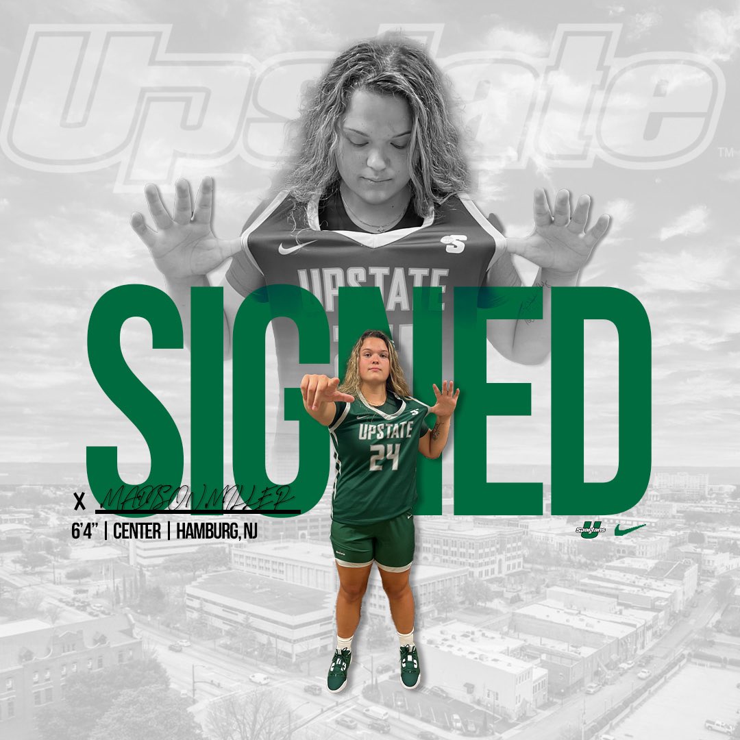 upstateWBB's tweet photo. ✍️ Signed

Spartan Army Just Got Stronger 💪

Welcome to the family @Madison101305 

#FAMILY #HoldTheRope #StackingPennies https://t.co/ihJONnWPB4