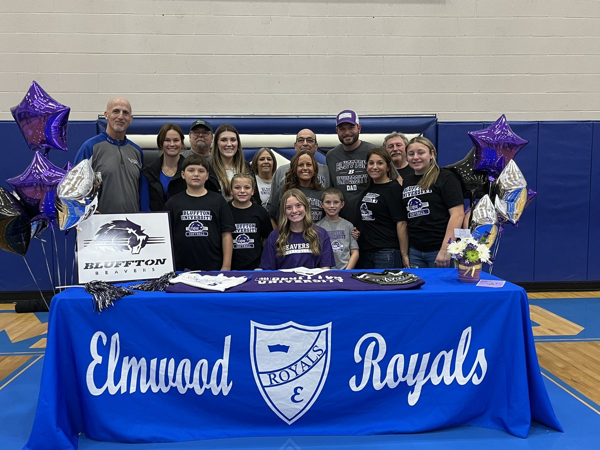 ElmwoodRoyals's tweet photo. Congratulations Tianna Galbraith on signing to play Softball and continuing your education at Bluffton University! #goroyals #WeAreElmwood #ElmwoodTough @ElmwoodRoyalsSB @BlufftonSB https://t.co/fmo4fBIB16