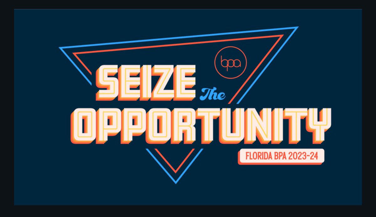 We excited to release our 2023-24 Theme Artwork…..Florida Edition. May we all aim to seize the opportunity at SLC and NLC.

#seizetheopportunity #floridabpa  #wemeanbusiness