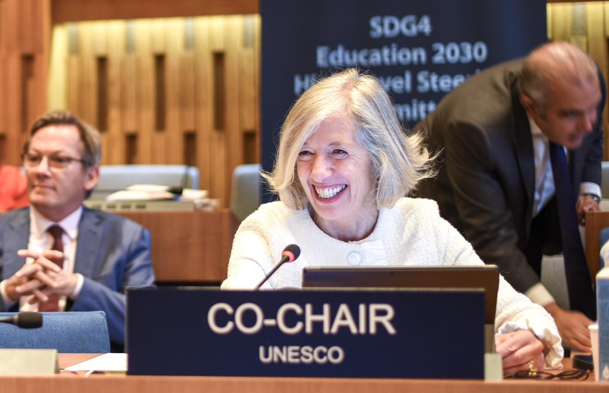 The High Level Steering Committee Leaders met today during #unescoGC. Countries must continue to accelerate progress on #SDG4, deliver on commitments for #TransformingEducation, boost education financing & empower teachers & youth. bit.ly/3SB0ApR #LeadingSDG4