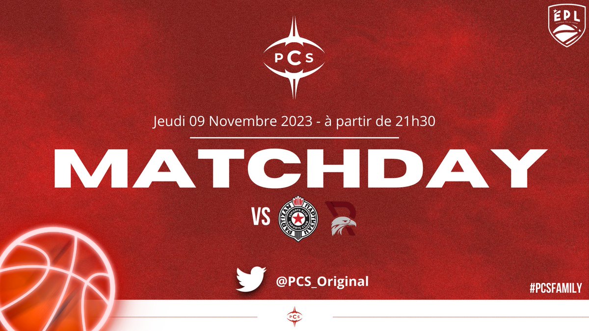 🔴MATCHDAY⚫️

Rendez-vous à partir de 21h30 pour encourager nos gars durant cette grosse soirée en <a href="/EPLorg/">European Pro-Am League</a> !

🏆<a href="/EPLorg/">European Pro-Am League</a> 
🆚<a href="/esportspartizan/">Partizan Esports</a> - Day 5
🕘21h30 CET

🆚<a href="/Rived_Esport/">Rived Esport 🦅</a> - Day 6
🕙23h CET
📈4W - 3L
📺twitch.tv/admiralmth

📌<a href="/PCS_Original/">Project Conquerors (PCS)</a> #PCSFAMILY #PCSWIN