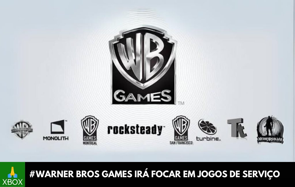 Pastor Xbox 🙏🏽💚 on X: Warner Bros Games Irá Focar Em Jogos De Serviço  Daqui Pra Frente O CEO da WB Games, David Zaslav, fez a declaração em vídeo  conferência sobre os