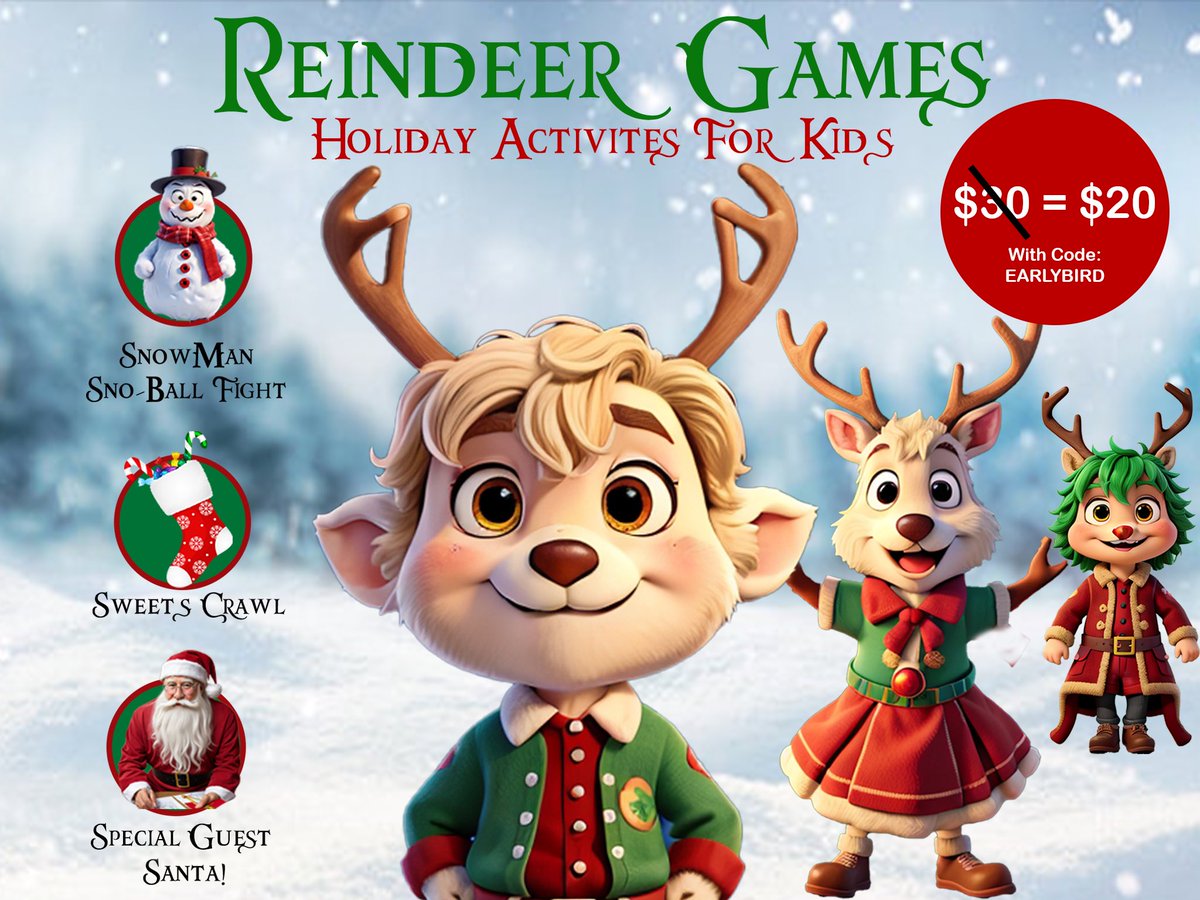 Oh, deer 🦌🎄

Looking for something festive for the family this holiday season? Come join us at The Nocturne for some family-friendly fun! 

Get 30% off using our code: ‘EARLYBIRD’ 🧦☃️ 

#meyer2meyer #meyer2meyerentertainment #thenocturnetheatre