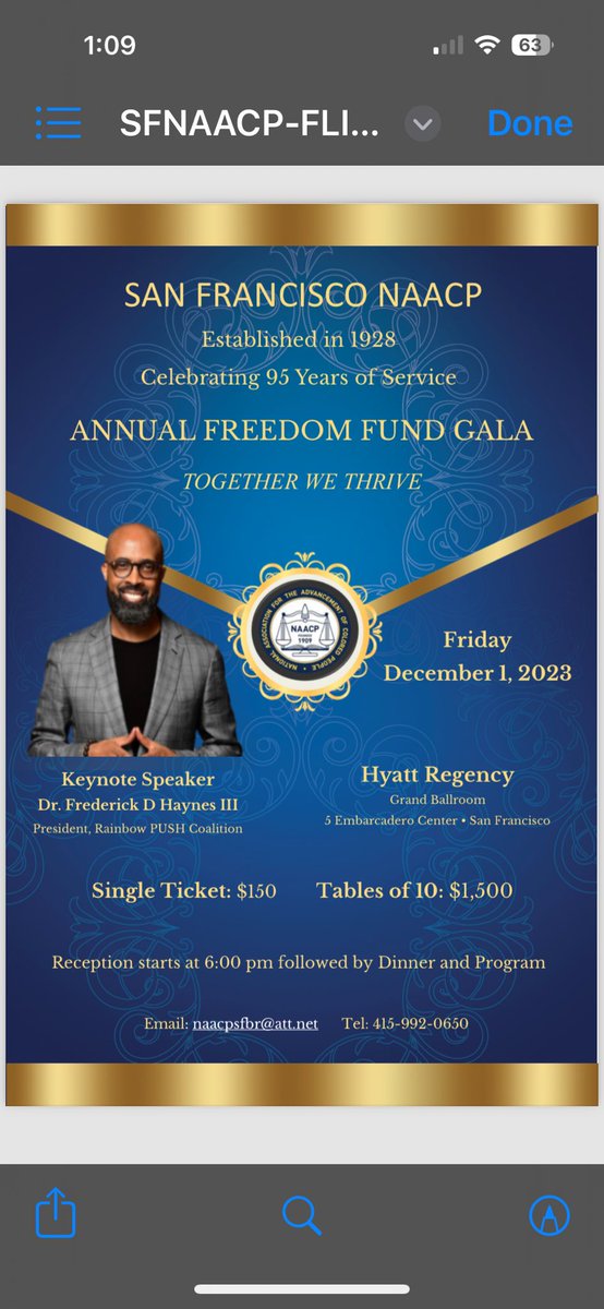 NAACPSF1's tweet photo. Got your ticket yet? #gala https://t.co/KsaFNGUP95