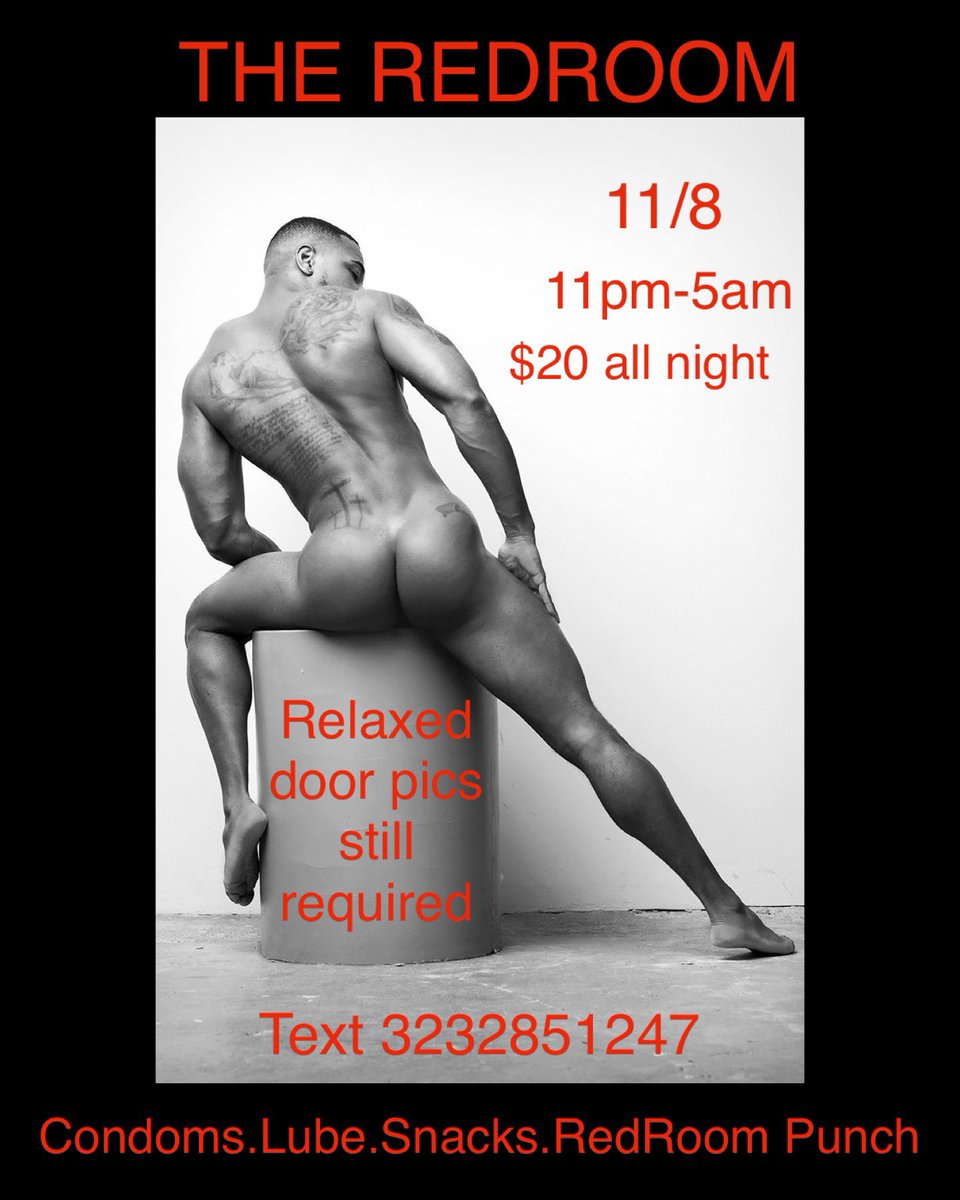 TheSocial2020's tweet photo. TONIGHT let’s make it hot the RedRoom social presents Humpday Wednesday’s this is a relaxed door pics still required text number on flyer #lafreak #tops #bottoms #vers #bigdick #fatass #DL #muscle #freakparty #discreet #TheRedRoomSocial #darkroom https://t.co/SxN4KIBOMM