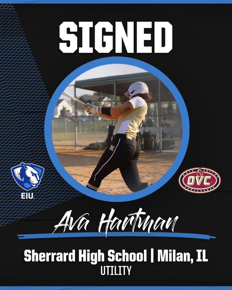 EIU_Softball's tweet photo. 🔏 It’s OFFICIAL! Welcome to EIU, Ava! 
#RollThers 🐾💙 https://t.co/MjMDrg5aNQ