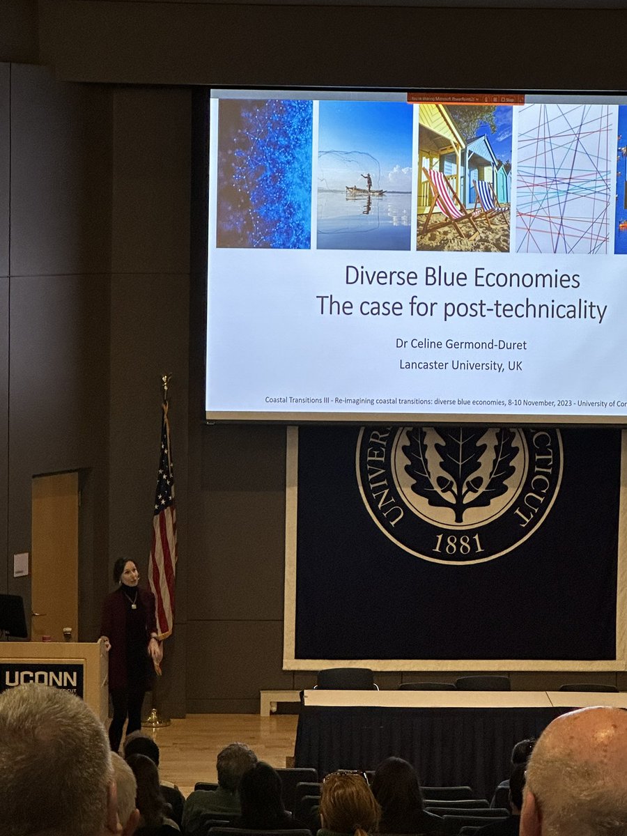 I truly enjoyed the thought-provoking, boundary-pushing coastaltransitions.org keynote lecture “Diverse Blue Economies - The Case for Post-Technicality” by the amazing @CGermondDuret of @LancasterUni Truly important work towards #JustTransition in the #BlueEconomy! @IGU_Online_