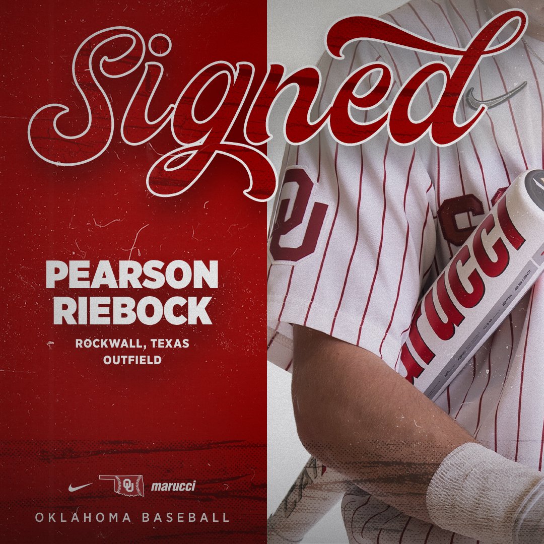 𝐒𝐢𝐠𝐧𝐞𝐝 ✍ Welcome to OU, Pearson! #BoomerSooner ☝ | @PearsonRiebock