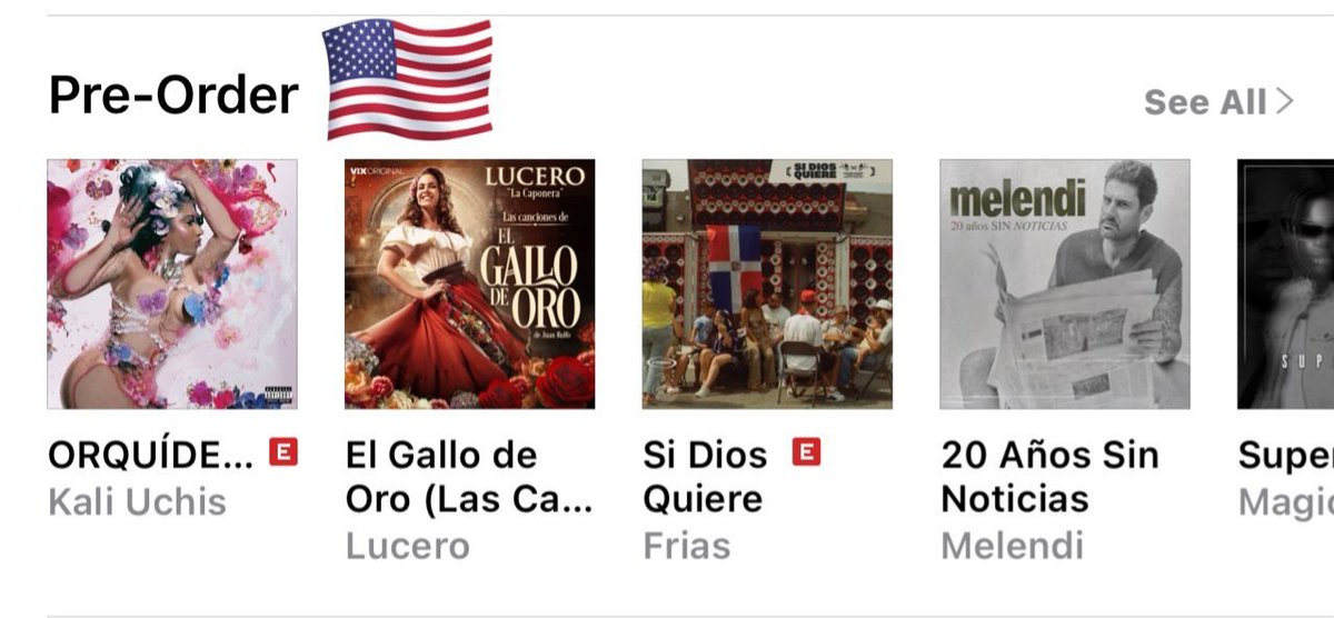 Carbon6smami's tweet photo. YA #2 on Pre-Order por @iTunes en USA @LuceroMexico #ElGalloDeOro Album YA casi en plataformas digitales #LetsGetSome https://t.co/bPSPZM0shr