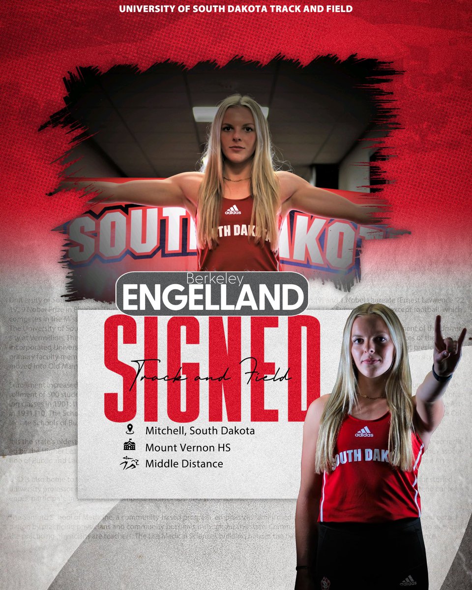 Signed, sealed, delivered. ✍️

Welcome to the Coyote family, Berkeley!

#GoYotes x #WeAreSouthDakota 🐾