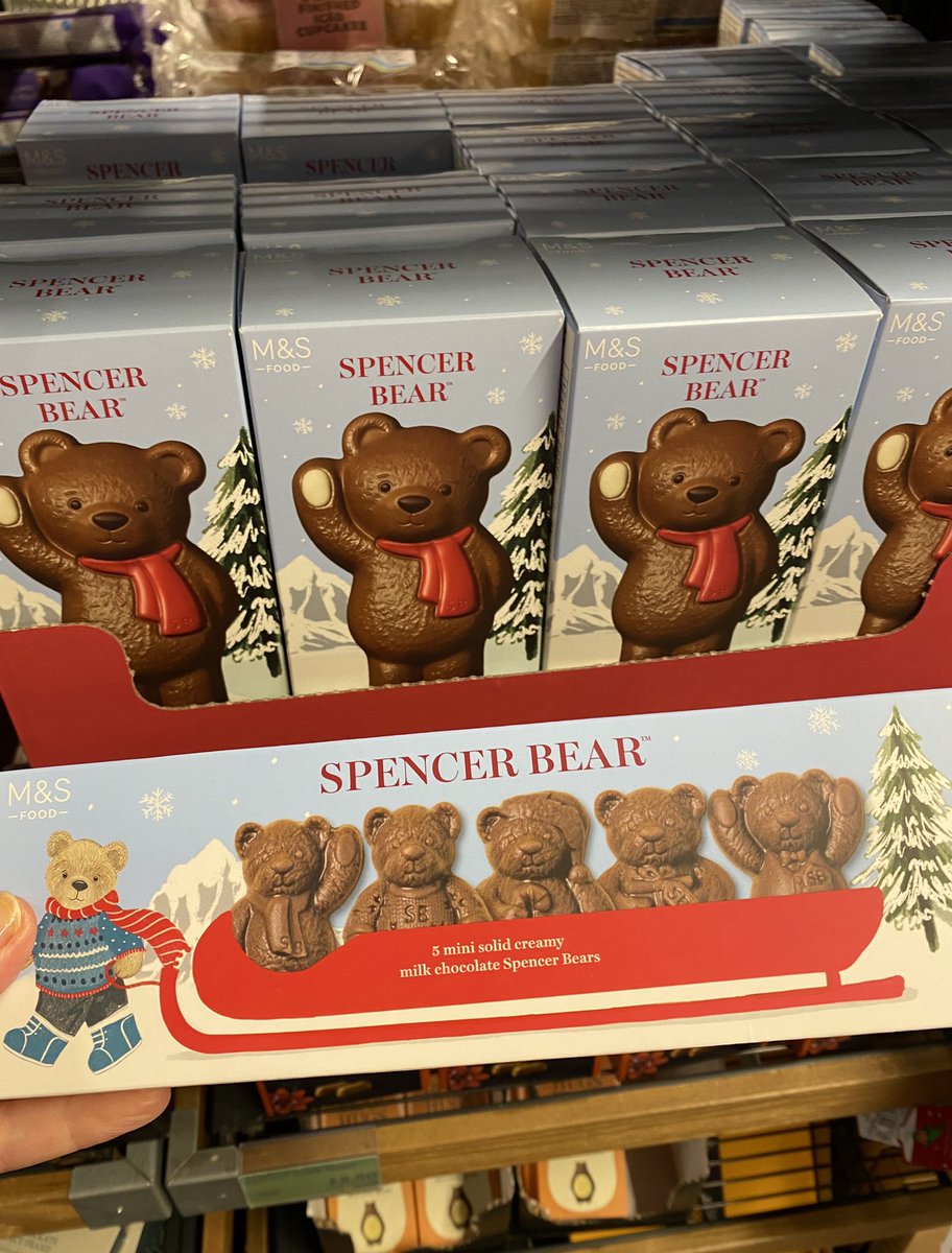 TravelTeddy3's tweet image. Staff spotted these in @marksandspencer. It’s always a dilemma as to whether we bears should eat them or not 🤔