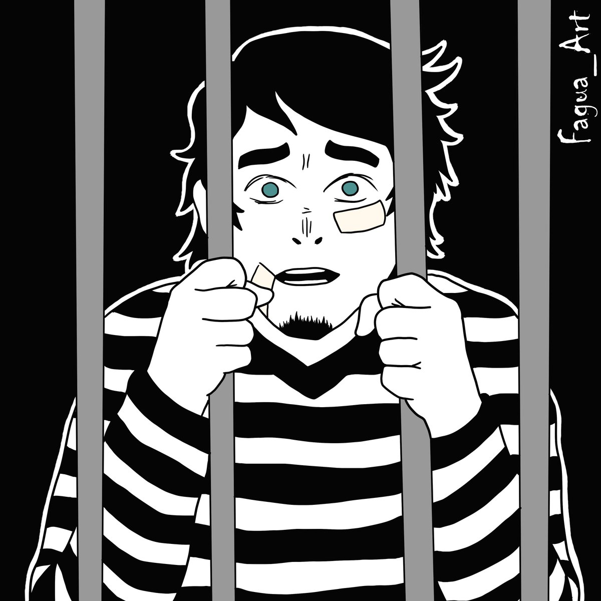 David_Fagua_'s tweet photo. InkTober 2021 Day 12, Stuck.
Behind bars Elliot asks us for help.
@inktober
#fagua_art #scorsese #inktober #inktober2021 #inktoberStuck #Stuck #atascado #dia12 #Day12 #digitalart #inkdrawing #painting #clipstudiopaint #webtoons #canvasdewebtoon #webtooncanvas https://t.co/hKAto5dKtn