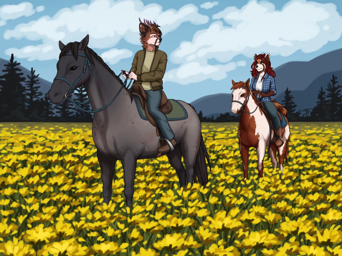 java_finch_art's tweet image. ych for SeleneDalmatian on FA